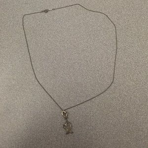 Tiffany & Co Elsa peretti double heart necklace