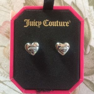 Juicy Couture Heart Stud Earrings