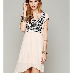 Free People Marina Embroidered Dress. Worn twice.