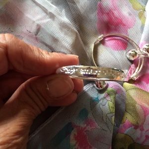Sterling silver baby bangle bracelet