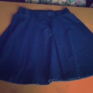 Denim circle skirt
