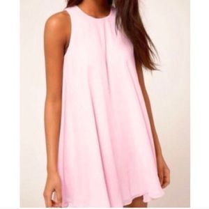 NWOT Light pink shift dress