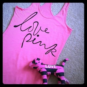Victorias Secret PINK Tank & FREE MINIDOG!
