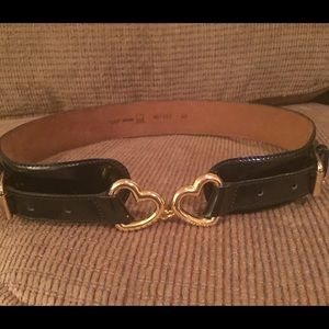 Vintage Moschino Heart Belt
