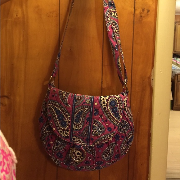 Vera Bradley RETIRED Boysenberry Saddle Up Bag