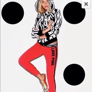 Red VS Pink track pants