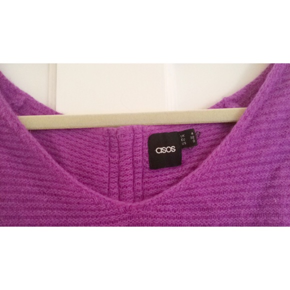 ASOS - Purple Ribbed Sweater - Picture 3 of 3