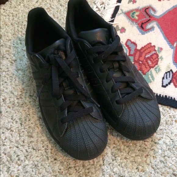 Adidas black shoes