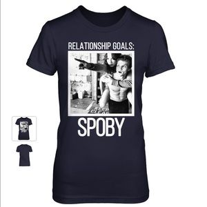 OFFICIAL Trojian x Keegan SPOBY Navy blue T-shirt