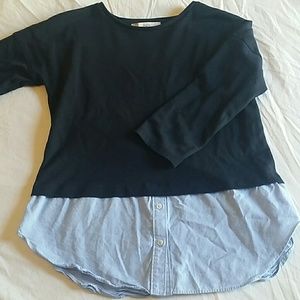 Loft size small 2-in-1 shirt
