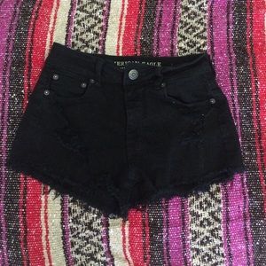 Black American eagle shorts