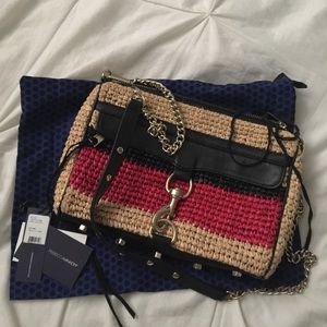 Rebecca Minkoff straw MAC bag