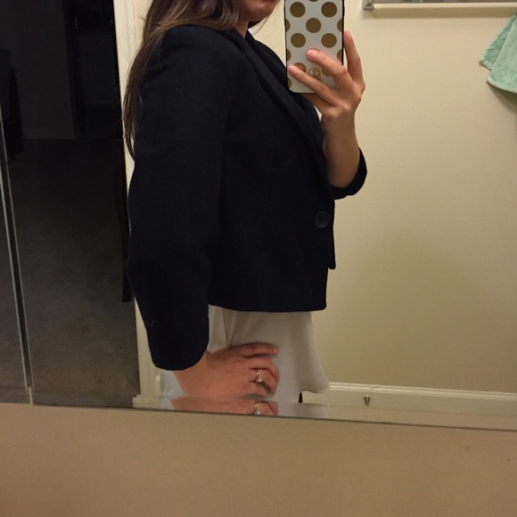 H&M Dark blue wool blazer - Picture 2 of 4