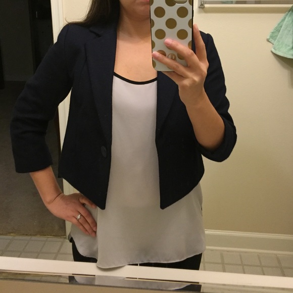 H&M Dark blue wool blazer - Picture 4 of 4