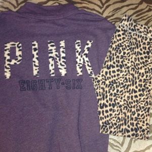 PINK sweatshirt & printed leggings set 💗