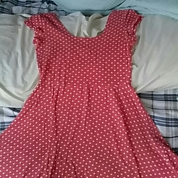 Red & White Polka Dot Dress