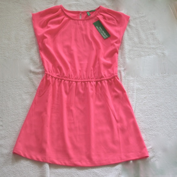Benetton Neon Pink Dress