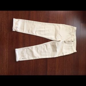 Sold!!!!!MOTHER dropout cropped boyfriend jeans