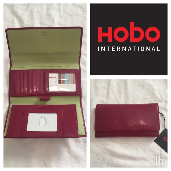 HOBO Handbags - HOBO Magenta Milano Tri-fold Wallet - NWT