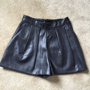 H&M Faux Leather Shorts! NWOT! Never worn!