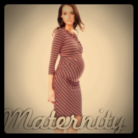 A Pea in the Pod Dresses & Skirts - Striped maternity dress.
