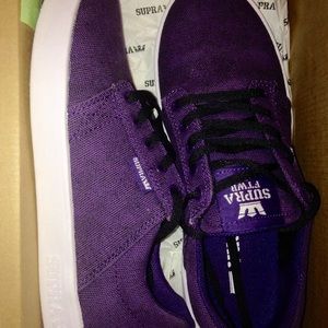 Purple Supra's- Supra Westway Shoes- K6/W7.5