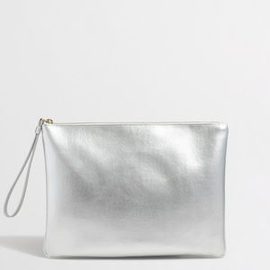 Last chance❗️J.Crew metalic iPad pouch