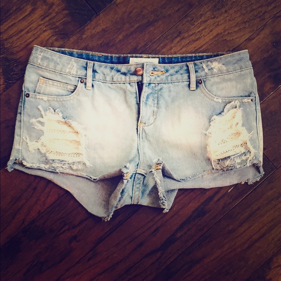 OBEY Denim Cutoff Shorts