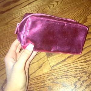 💖bare minerals metallic pink make-up bag💖