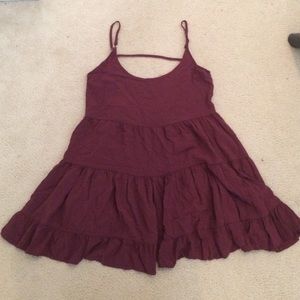Brandy Melville maroon Jada dress