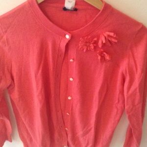 Cardigan with flower detail