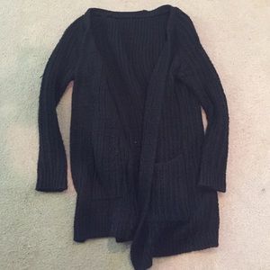 Brandy Melville black long knit cardigan