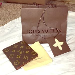 Authentic Louis Vuitton leather wallet