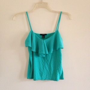 Seafoam green crop top