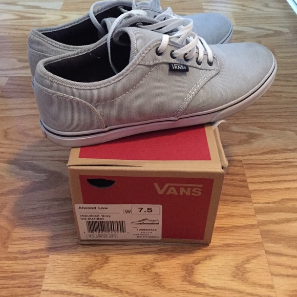 Navy and white striped vans