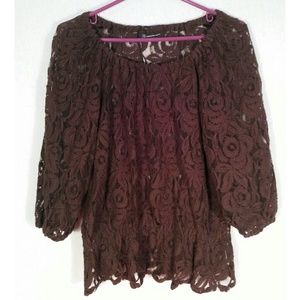Romantic bohemian lace top