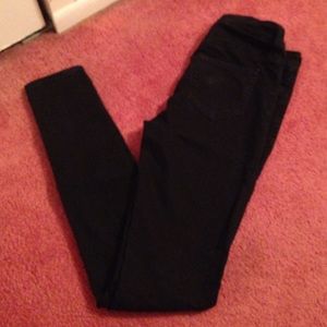 High Waisted Black Skinny Jeans