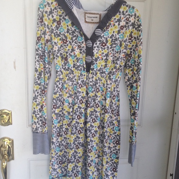 Floral sweatshirt tunic from Anthropologie