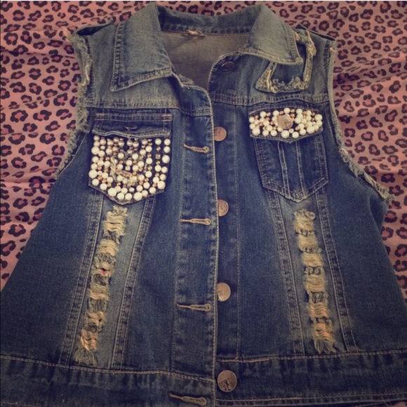 Bling jean jacket - Picture 1 of 4