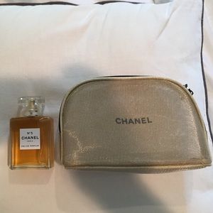 Gold and black limited edition makeup bag