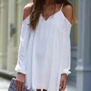White off the shoulder dress