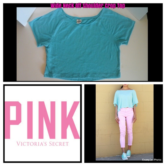 PINK Victoria's Secret *Gifted*PINK VS Off Shoulder Crop Top SzS