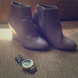 Forever21 Brown/maroonish booties