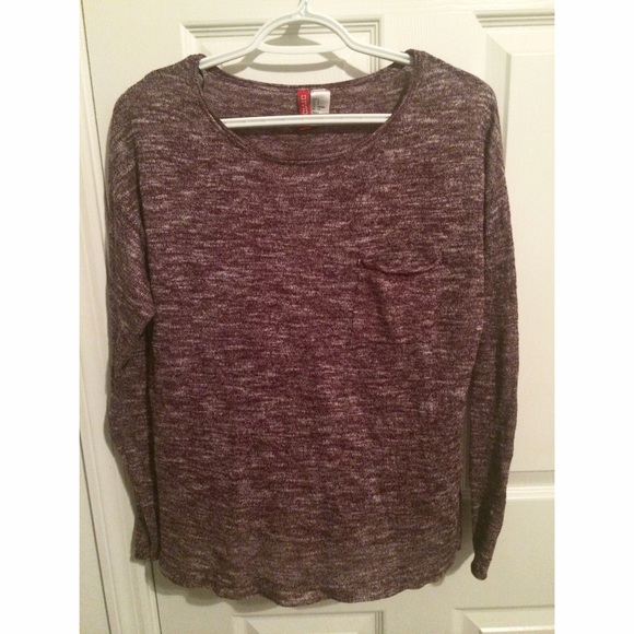 Dark Mauve Pocket Sweater