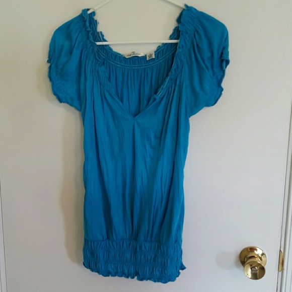 Body Central Teal Blue Top
