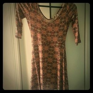 Boho print mini dress size Medium