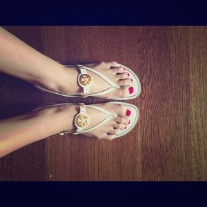 Tory Burch White Sandals