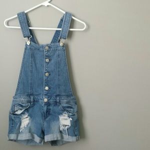 FOREVER 21 OVERALL SHORTS