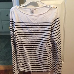 Striped H&M long sleeve shirt
