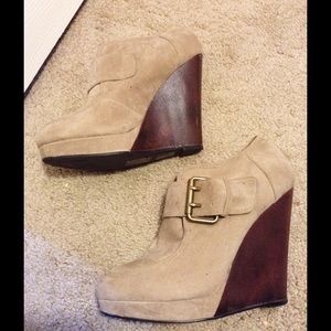 Suede Wedges